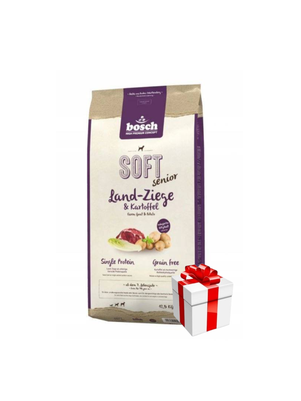 Bosch Soft Senior Kozina&Ziemniak 12,5kg + Niespodzianka dla psa GRATIS