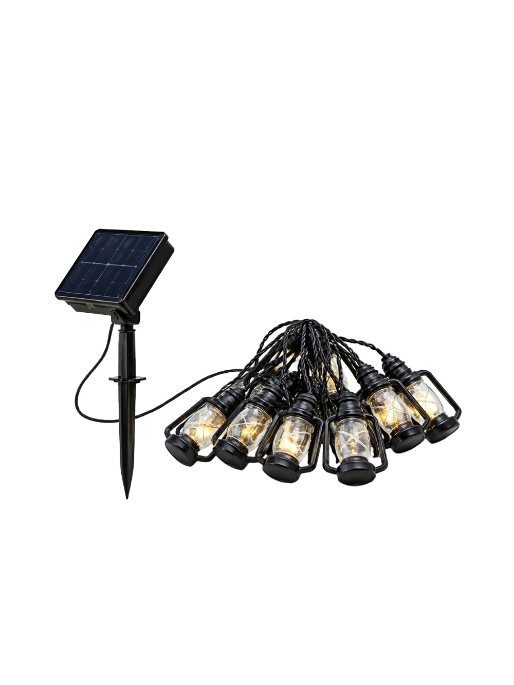 Girlanda ogrodowa solarna - 30 lampionów led