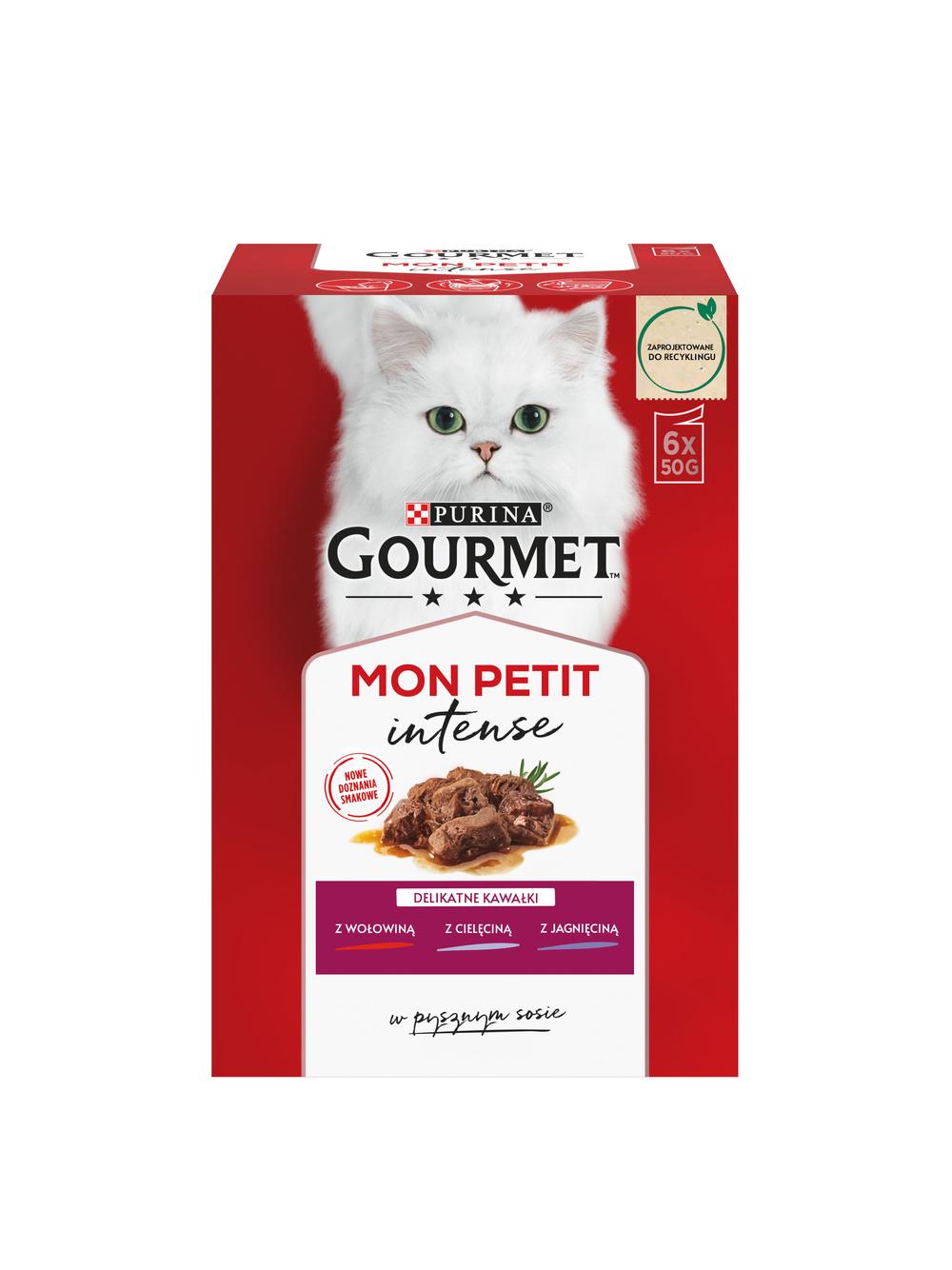 GOURMET mon Petit Pokarm dla kotów - MIX Mięsny 48x50g