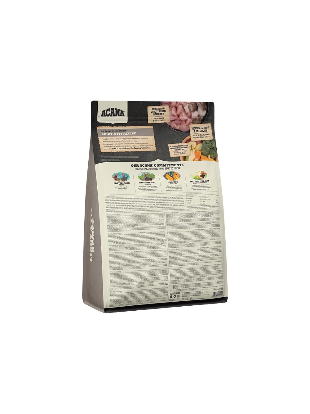ACANA Light & Fit Dog 2kg + niespodzianka dla psa GRATIS!