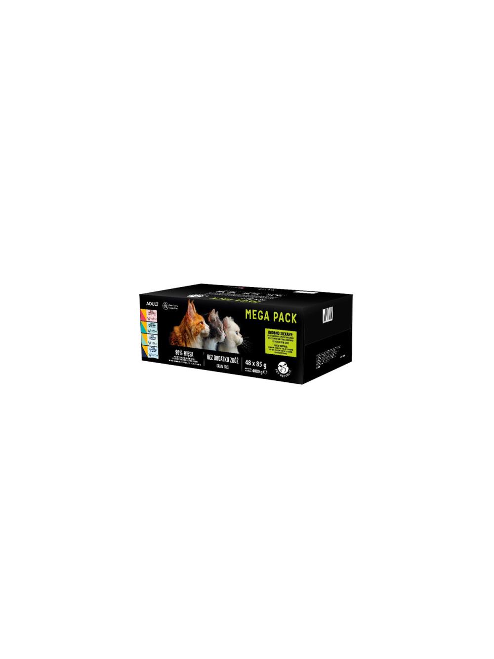 PetRepublic Republic dla kotów MEGA PACK - smaki KURCZAK i RYBNE 48x85g