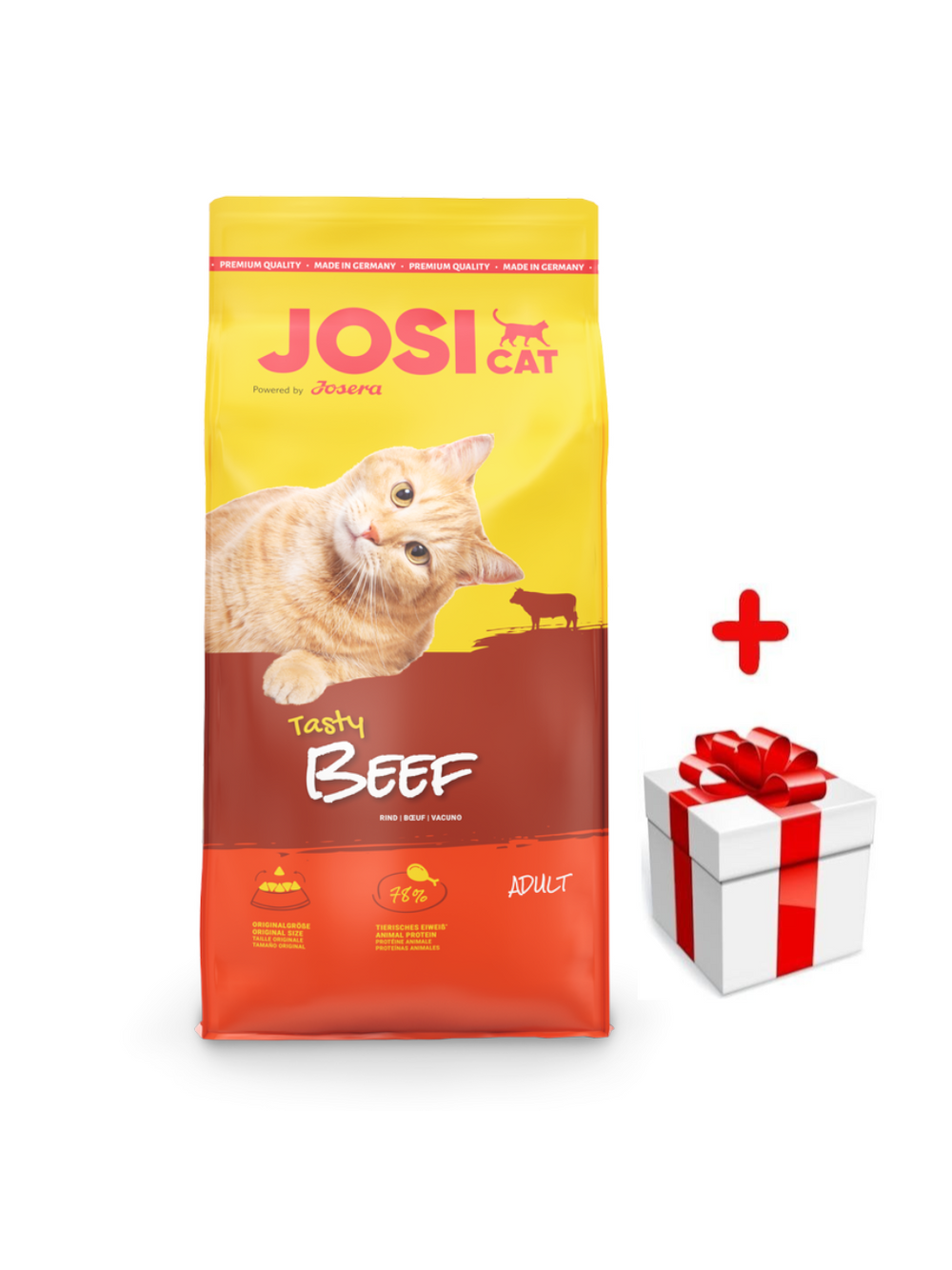 JOSERA JosiCat Tasty Beef 18kg + niespodzianka dla kota GRATIS!