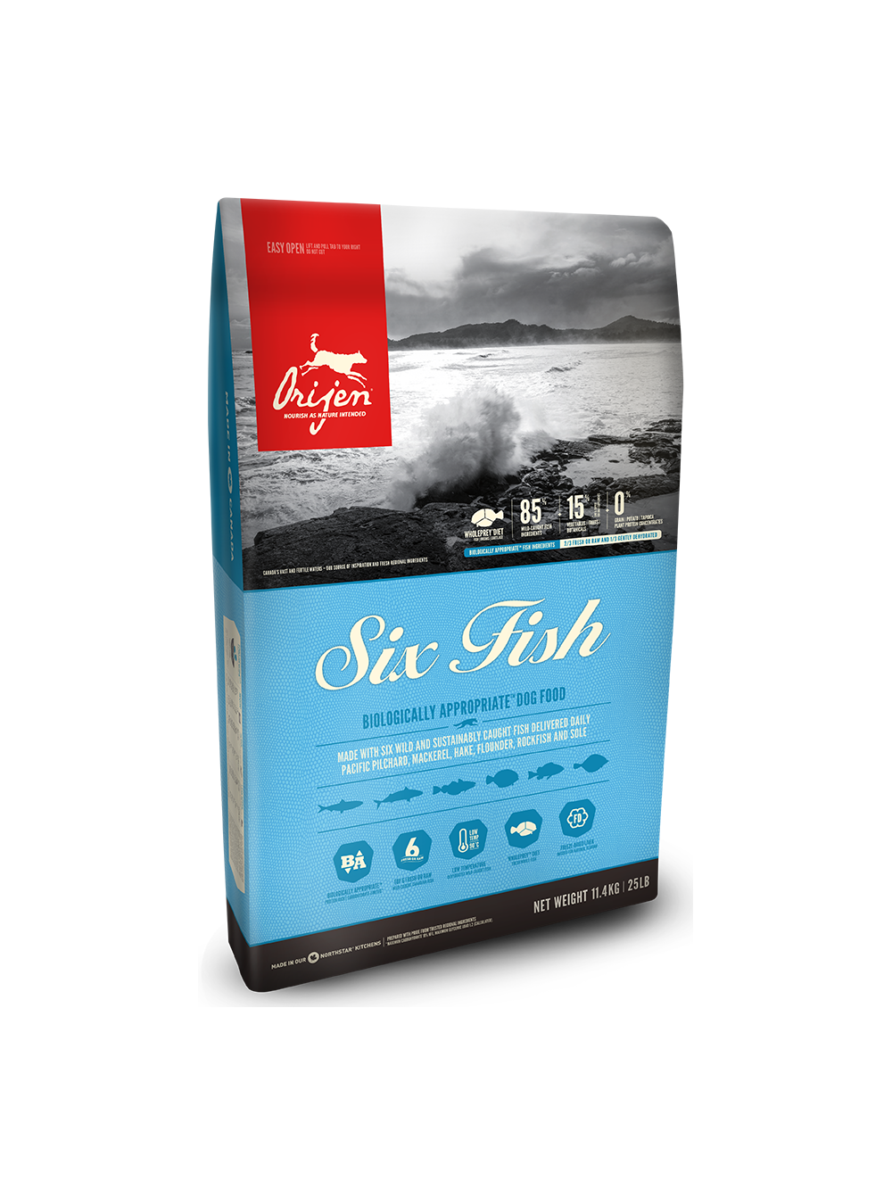 ORIJEN Six Fish Dog 11,4kg + niespodzianka dla psa GRATIS!