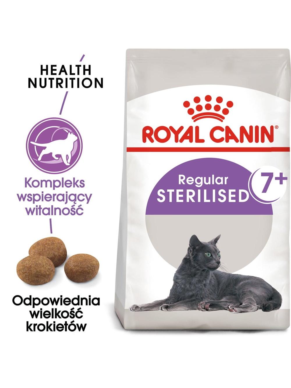 ROYAL CANIN  Sterilised +7 1,5kg karma sucha dla kotów dorosłych, od 7 do 12 roku życia życia, sterylizowanych