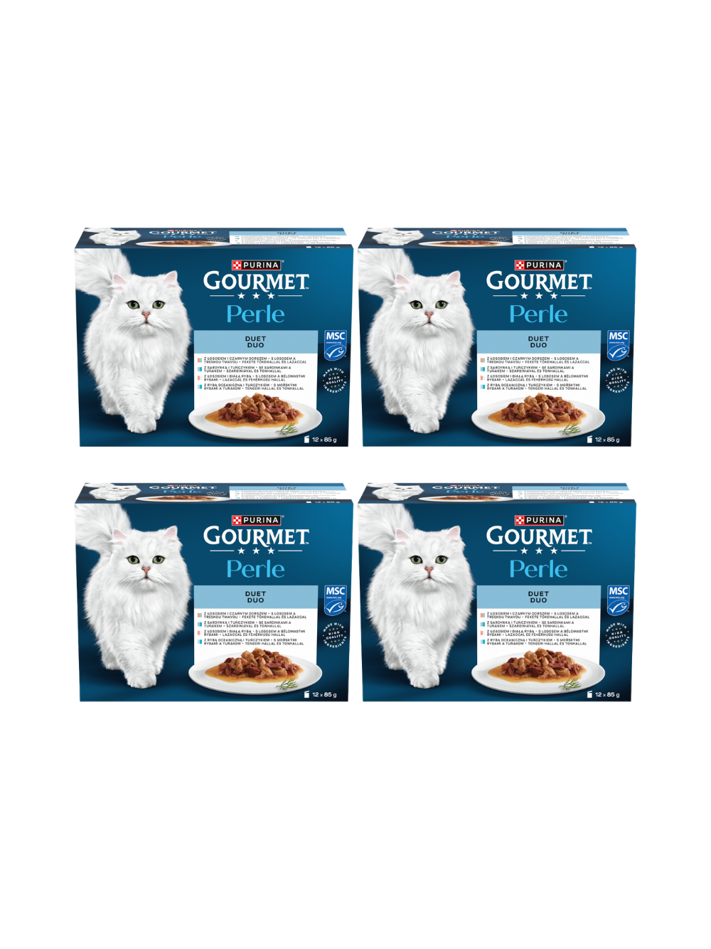 Gourmet Perle Karma dla kotów duet 48x85g
