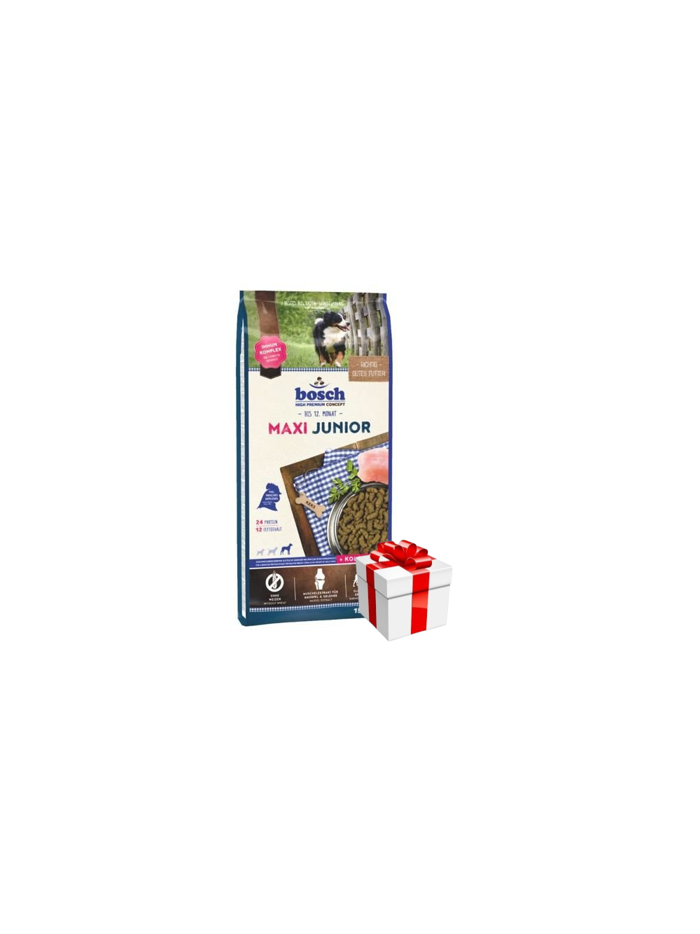 Bosch Junior Maxi (nowa receptura) 15kg + Niespodzianka dla psa GRATIS