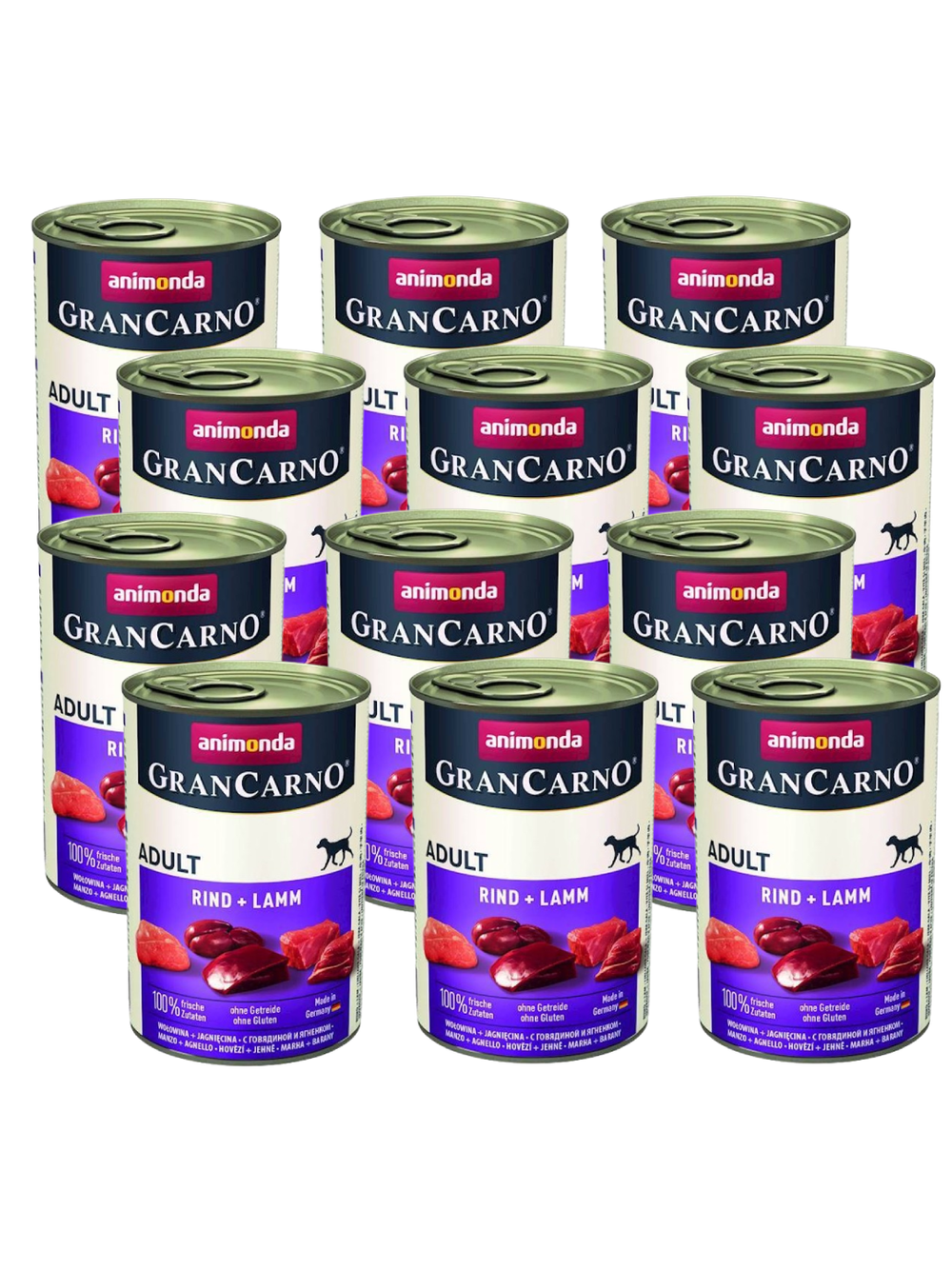 ANIMONDA GranCarno Adult Dog smak: Wołowina + jagnięcina  12 x 400g