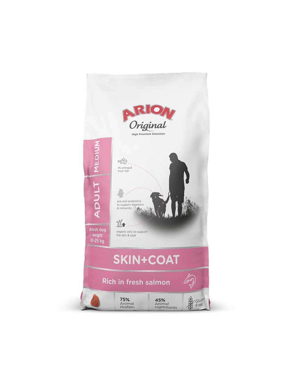ARION Original Skin & Coat Adult Salmon and Rice Medium Breed 2kg