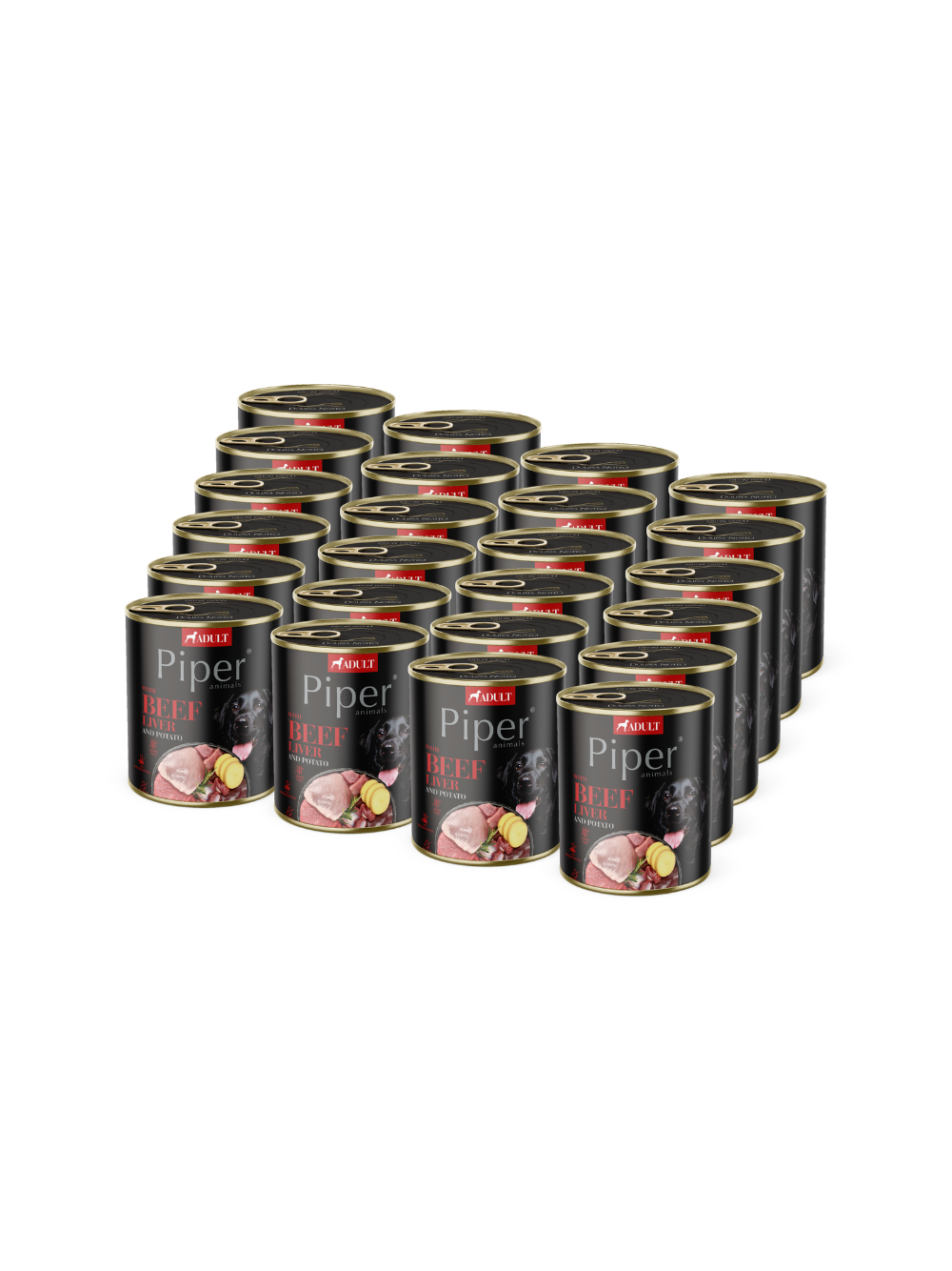 DOLINA NOTECI Piper dla psa z wątróbką wołową i ziemniakami 24x800g
