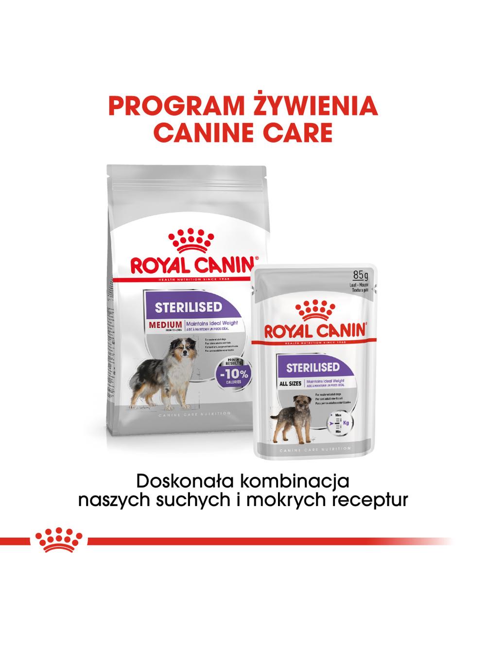 ROYAL CANIN CCN Medium Sterilised 3kg karma sucha dla psów dorosłych, ras średnich, sterylizowanych
