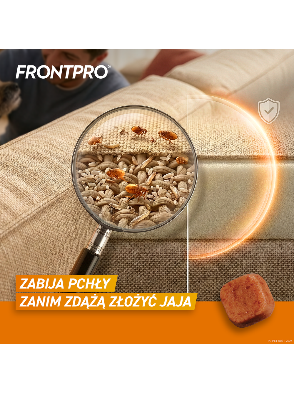 Frontpro tabletki na pchły i kleszcze M 28,3mg 4-10kg 1 TABLETKA