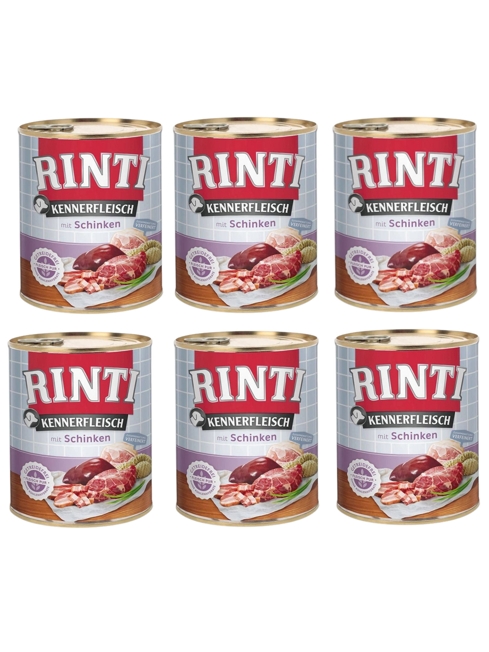 Rinti Kennerfleisch Schinken karma mokra dla psa - szynka 12x800g