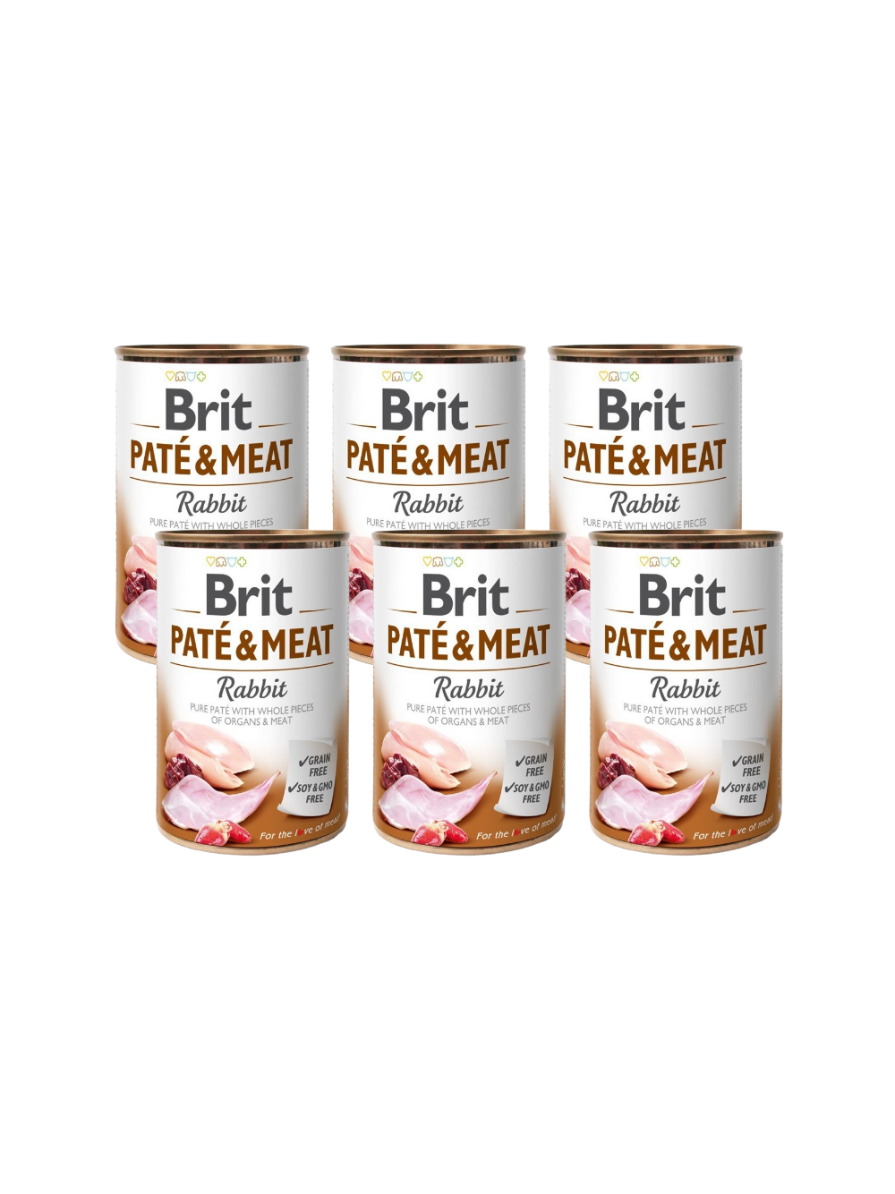 BRIT PATE & MEAT RABBIT 6x400g