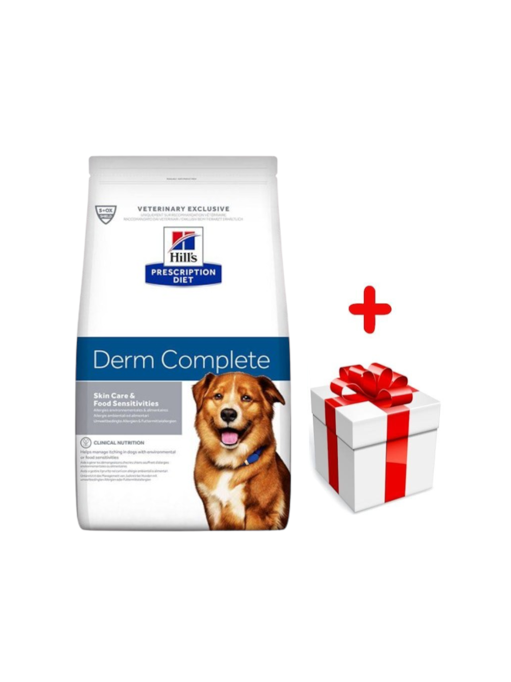 HILL'S PD Prescription Diet Canine Derm Complete 12kg + niespodzianka dla psa GRATIS!