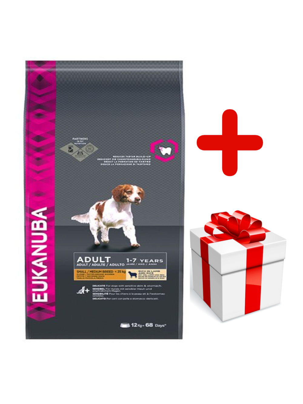 Eukanuba adult small&medium breed rich In lamb & rice 12kg + niespodzianka dla psa GRATIS!