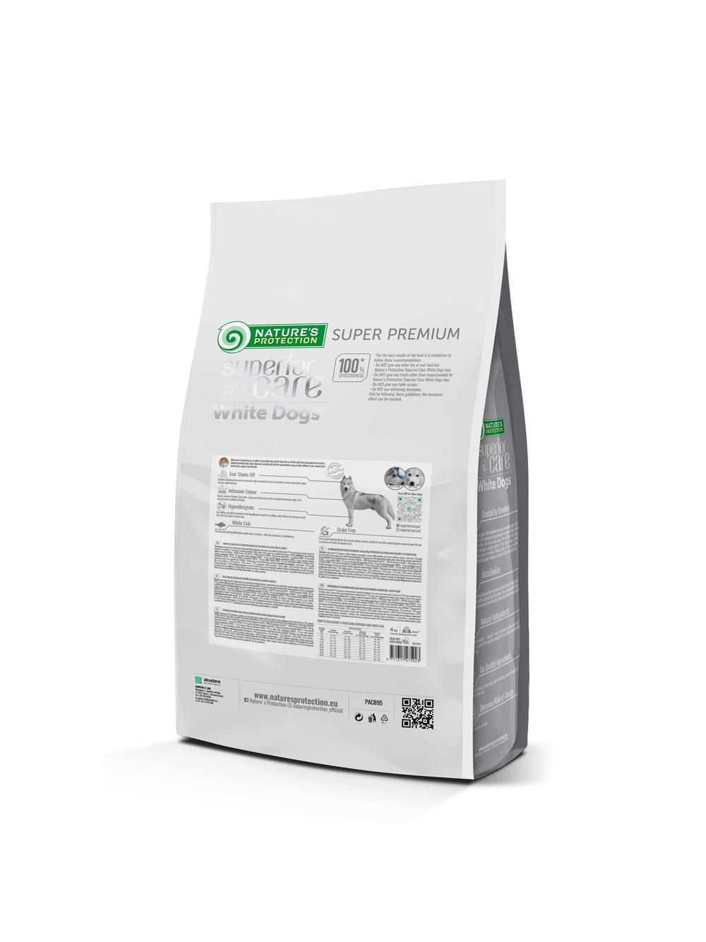 Nature's Protection Superior Care White Dogs Grain Free White Fish All Sizes and Life Stages 4kg
