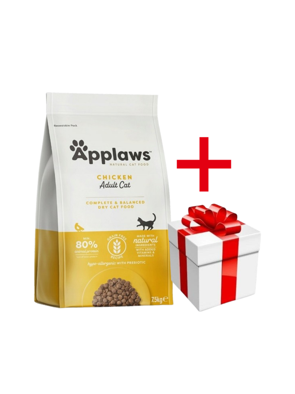 Applaws Adult Chicken Sucha Karma dla kota 7,5kg + niespodzianka dla kota GRATIS!