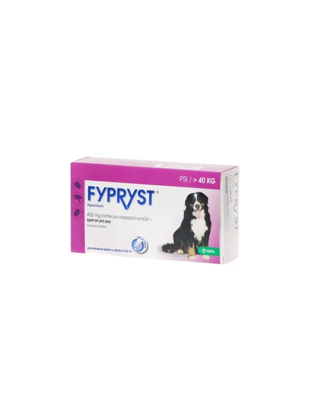 KRKA Fypryst Spot On 402 mg/4,02 ml dla Psów 40 - 60 kg 2 szt