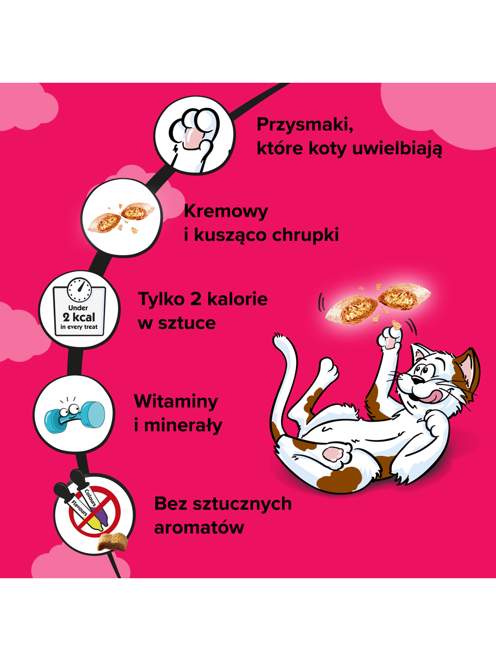 DREAMIES 60g - przysmak dla kota z wyśmienitą wołowiną