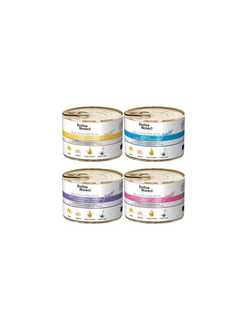 Dolina Noteci PREMIUM małe rasy JUNIOR MIX 12x185g
