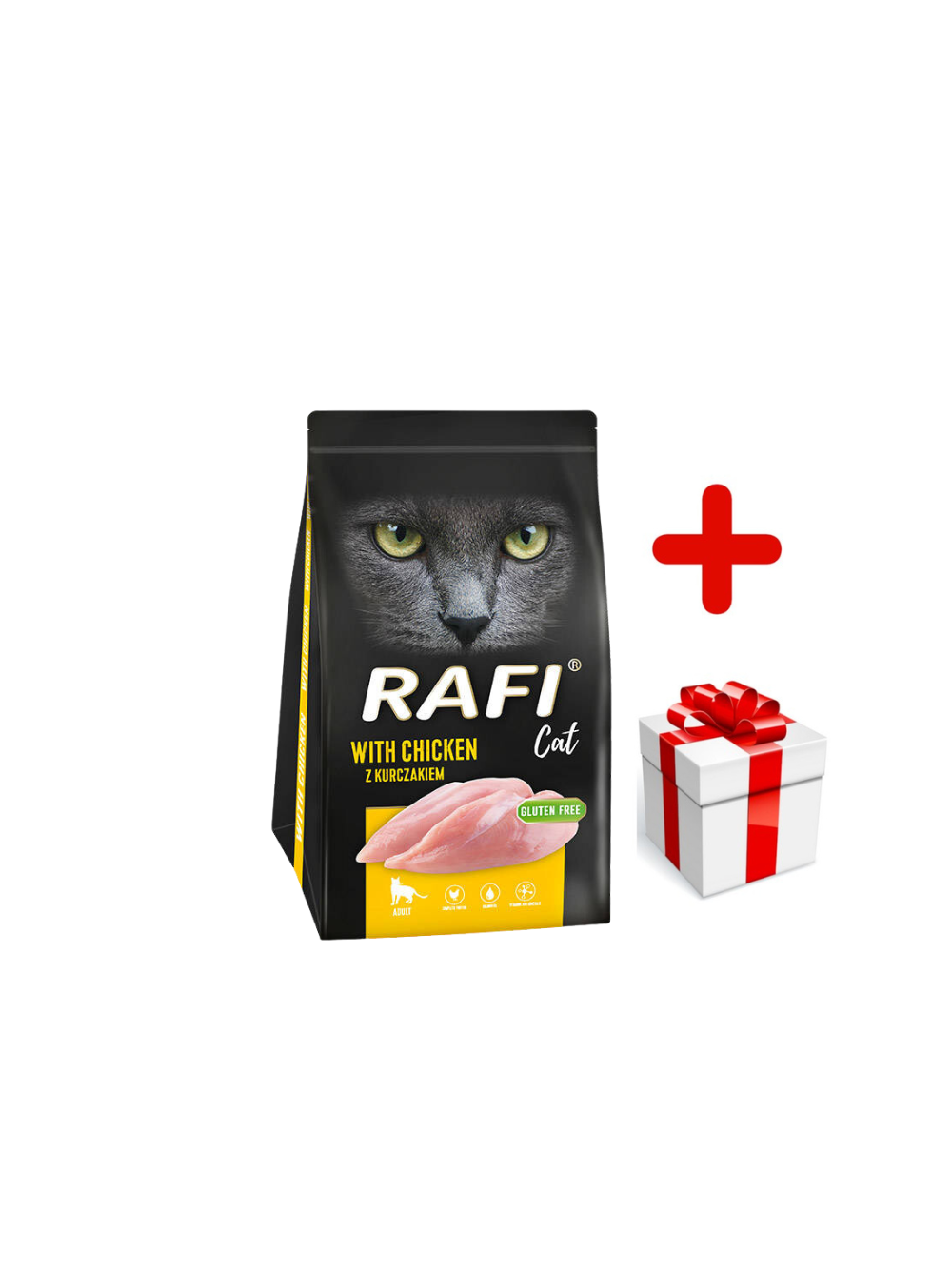 DOLINA NOTECI Rafi Cat karma sucha dla kota z kurczakiem 1,5kg + niespodzianka dla kota GRATIS!