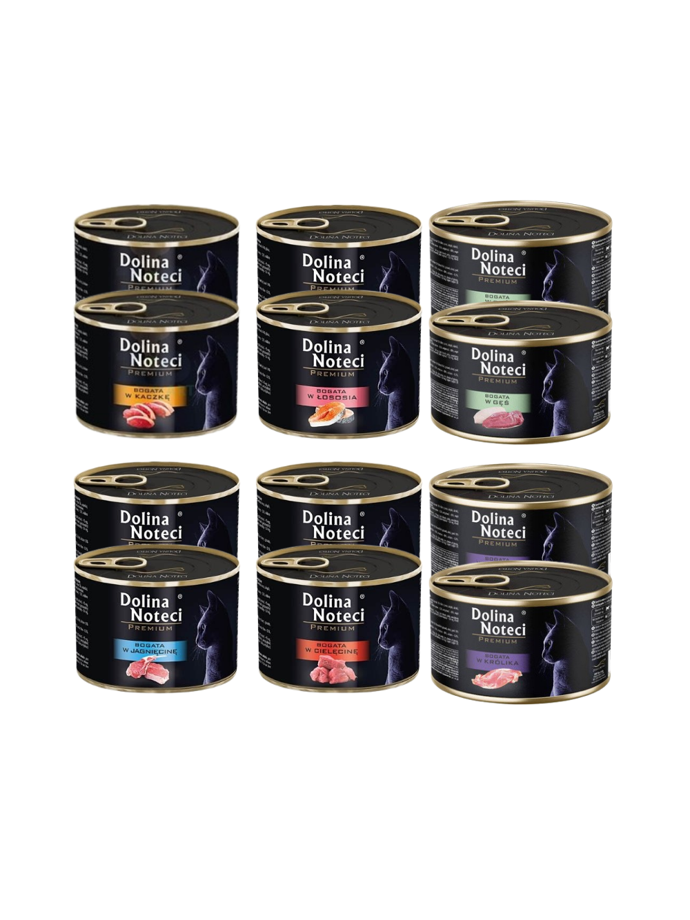 Dolina Noteci Premium dla kota MIX SMAKÓW 12x185g