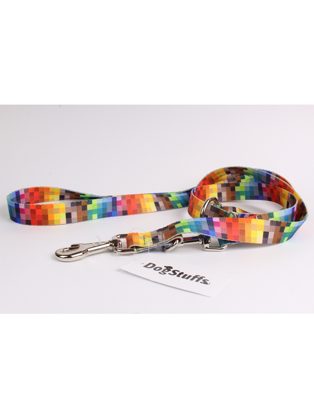 DogStuffs Smycz Regulowana – Piksele 20mm/220cm