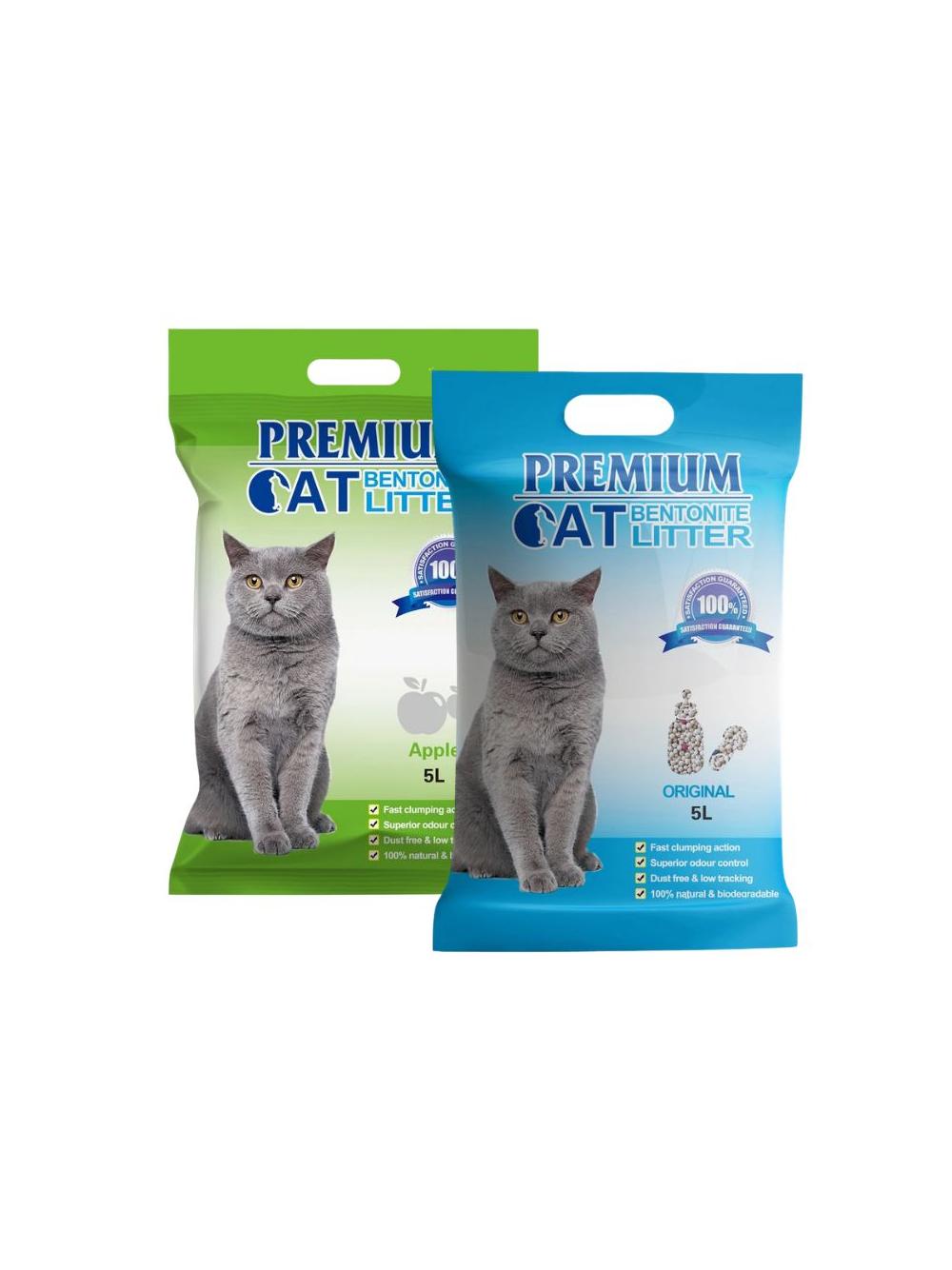 Premium Cat Żwirek Bentonitowy Zbrylający - Mix 2x5L