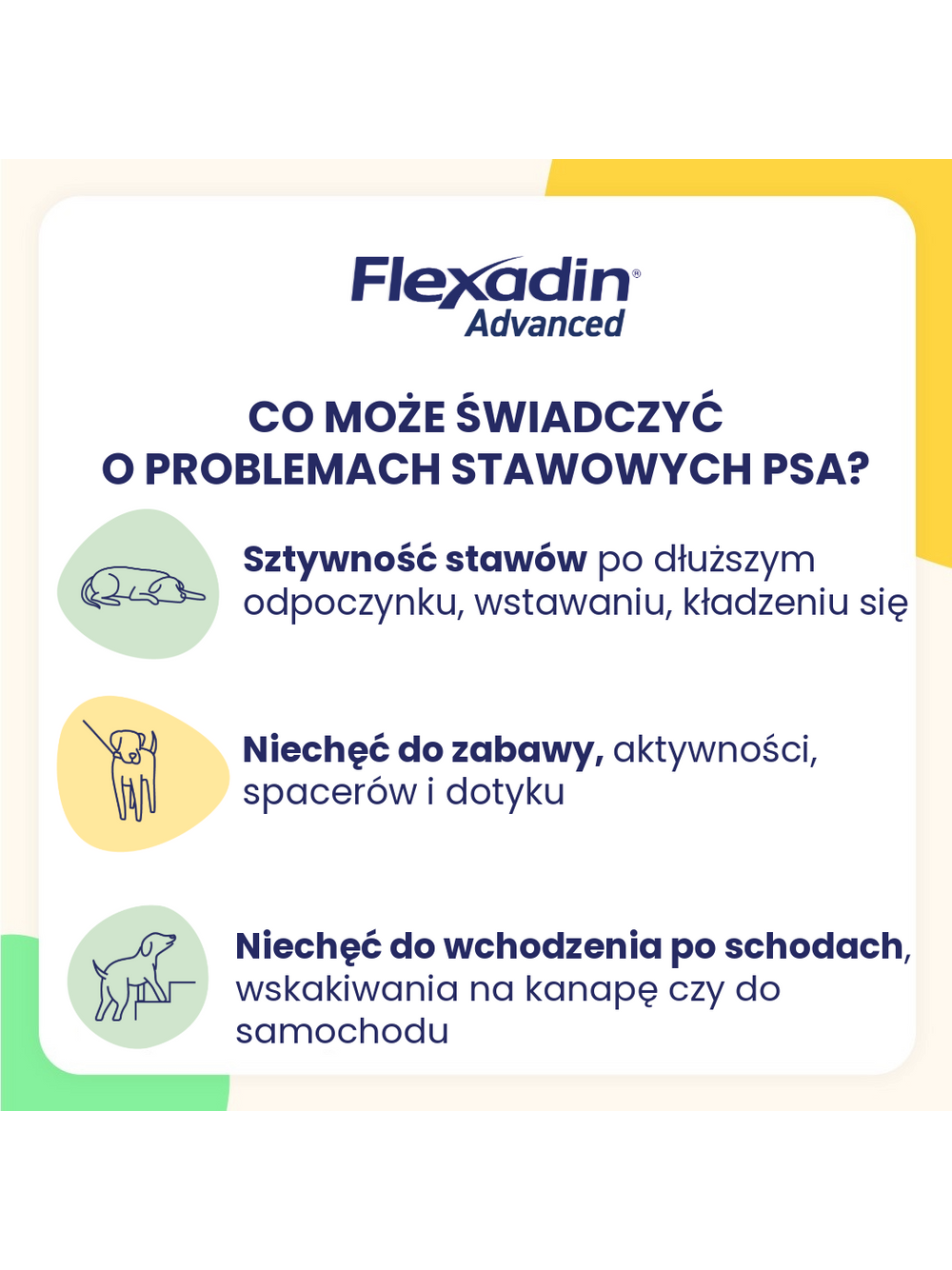 VETOQUINOL Flexadin Advanced Dietetyczna Karma Uzupełniająca Dla Psów  90g (30 kąsków)