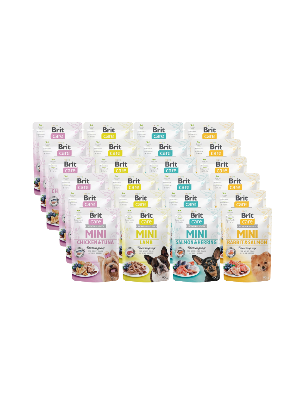 Brit Care Mini Mix Smaków fillets in gravy 24x85g