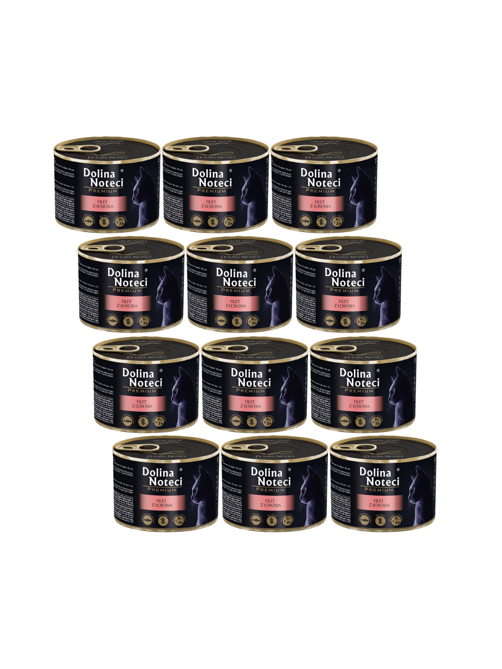 DOLINA NOTECI Premium dla kota filet z łososia  12x185g