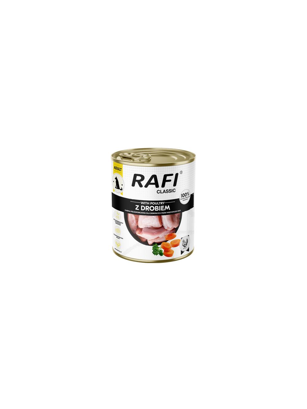 DOLINA NOTECI Mokra karma dla psa Rafi Classic Mix Smaków 30x800g