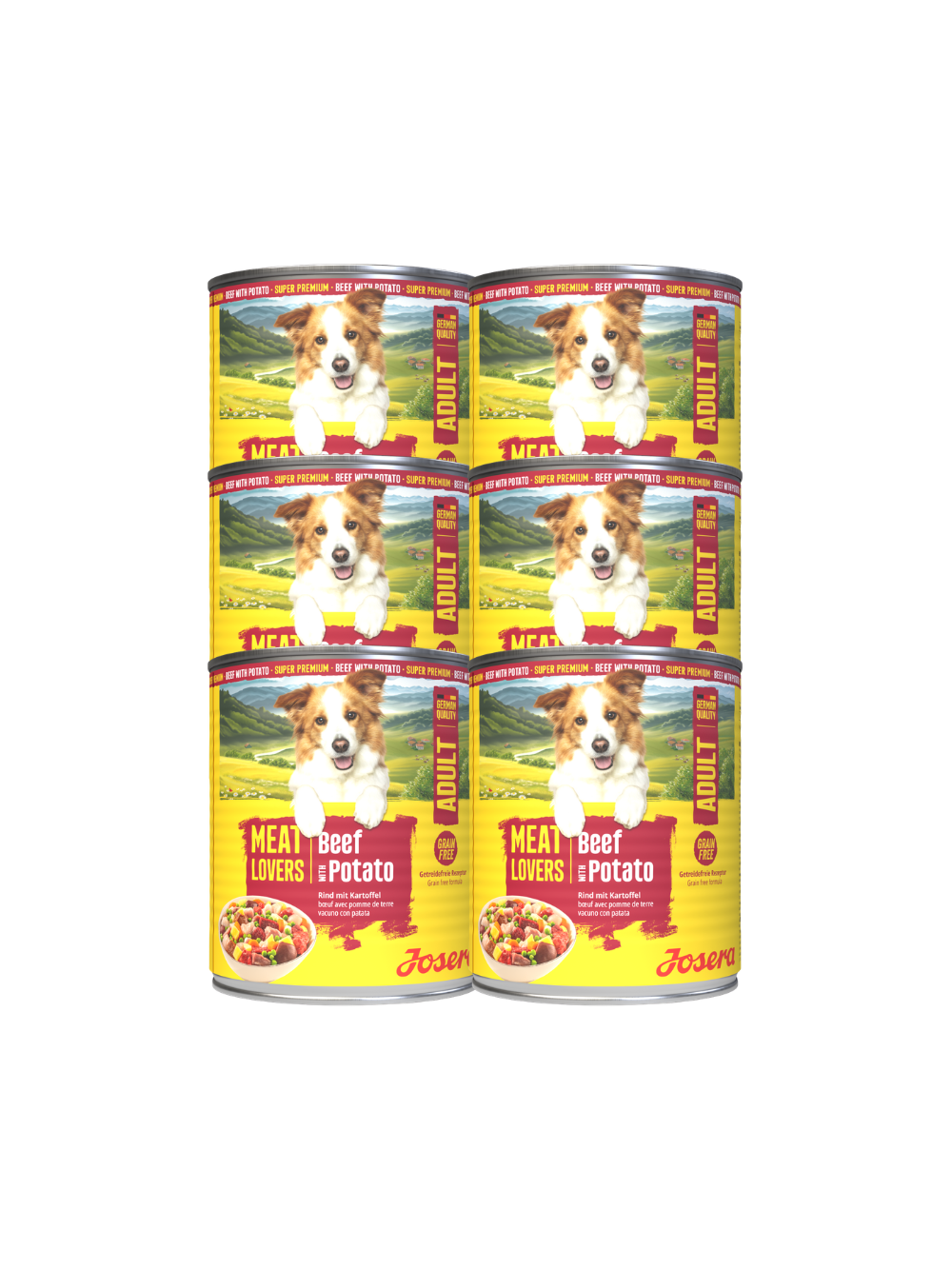 JOSERA Meatlovers Menu Wołowina z ziemniakami 6x800g