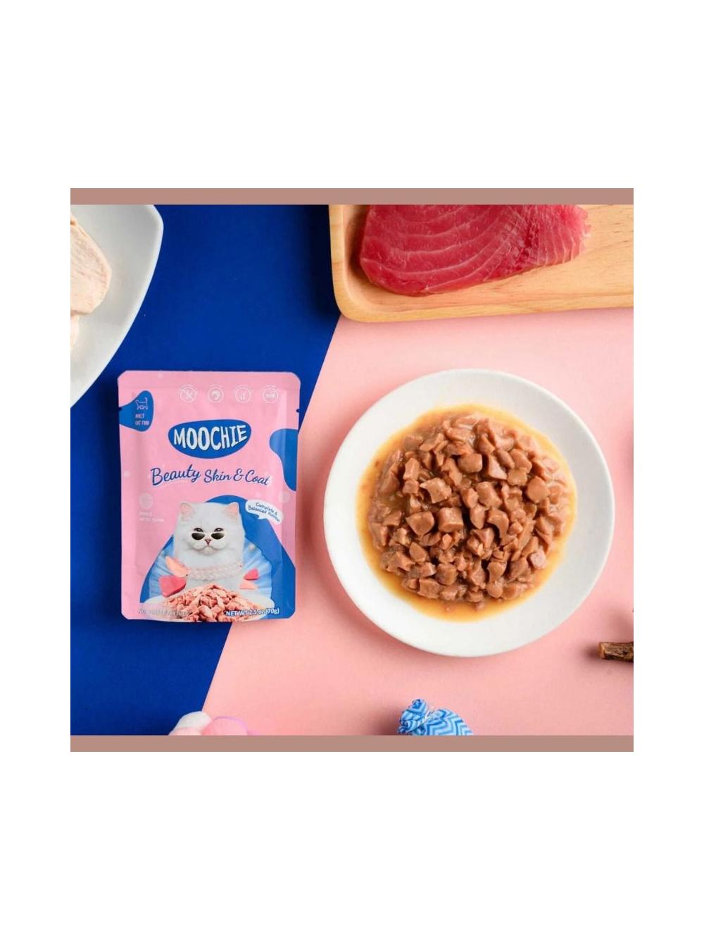 MOOCHIE Beauty Skin&Coat Mince With Tuna 70g piękna skóra i sierść