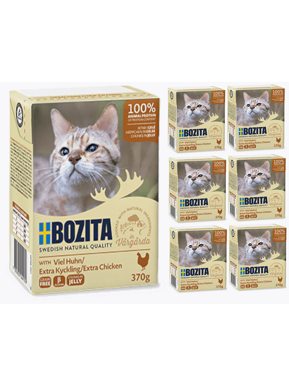 BOZITA Cat Siekany Kurczak W Galaretce 6 x 370g