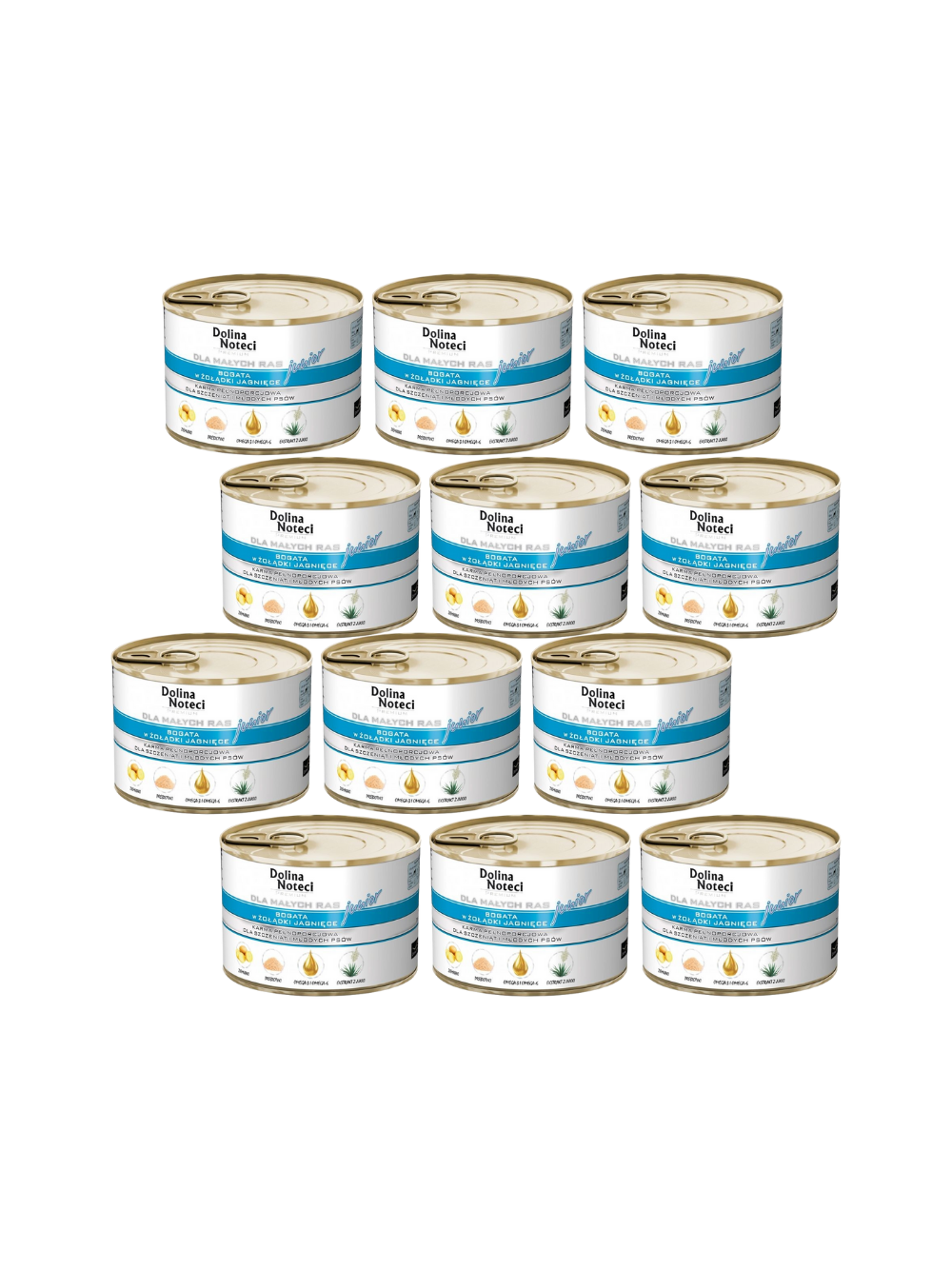 Dolina Noteci PREMIUM dla psów małych ras JUNIOR bogata w żołądki jagnięce 12x185 g