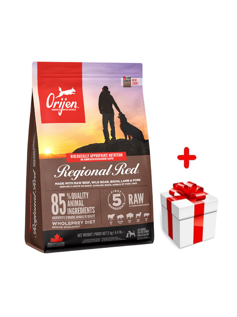 ORIJEN Regional Red Dog 2kg + niespodzianka dla psa GRATIS!