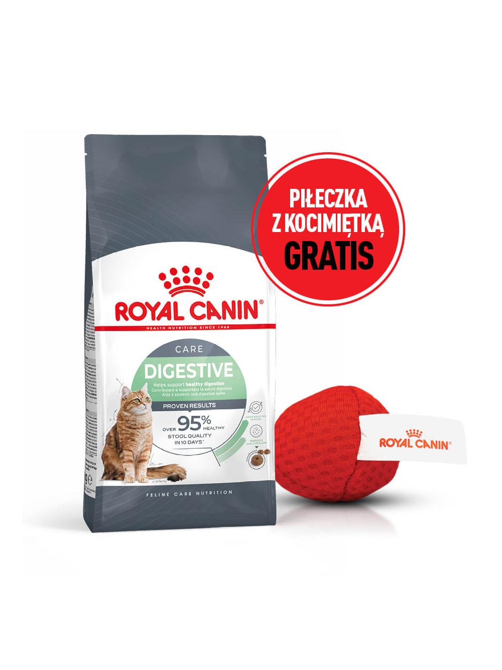 ROYAL CANIN®   Digestive Care 10 kg karma sucha dla kotów dorosłych wspierająca prawidłowe trawienie + Piłka dla kota GRATIS!
