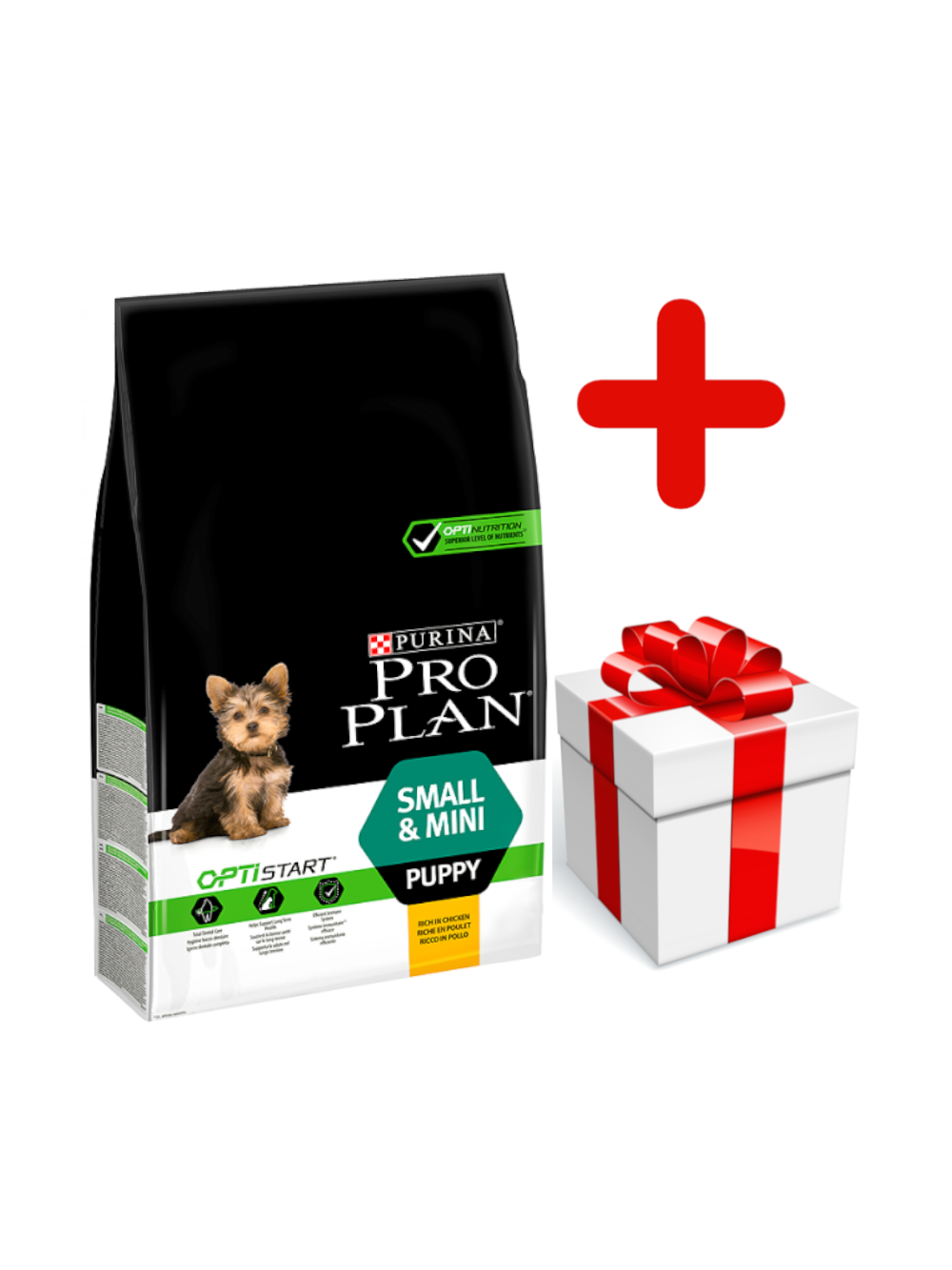 Purina Pro Plan Small & Mini Puppy Optistart, kurczak i ryż 7kg  + niespodzianka dla psa GRATIS!
