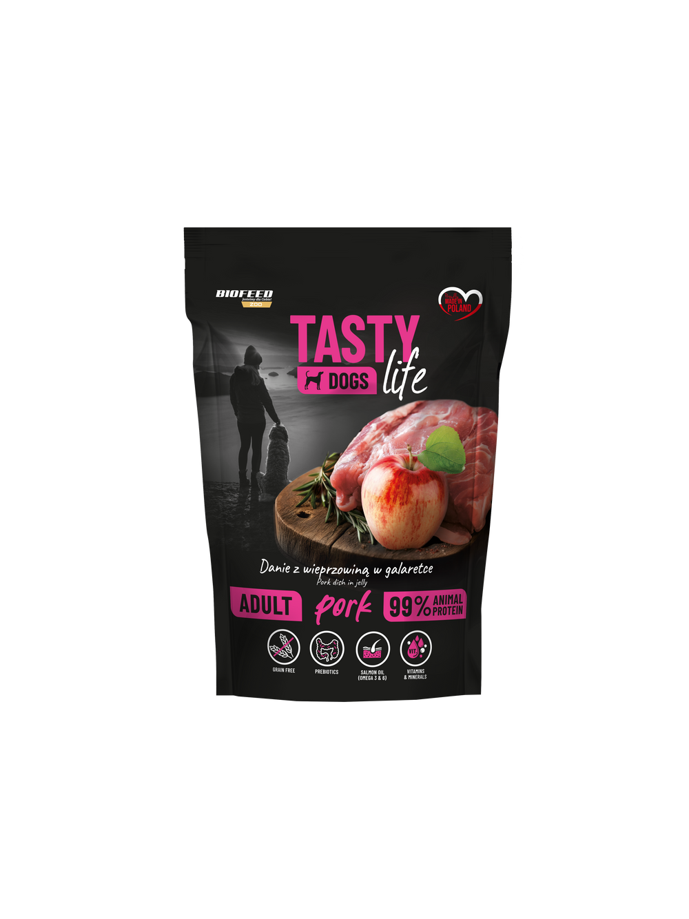 Tasty Dogs Life Danie z wieprzowiną w galaretce 500g