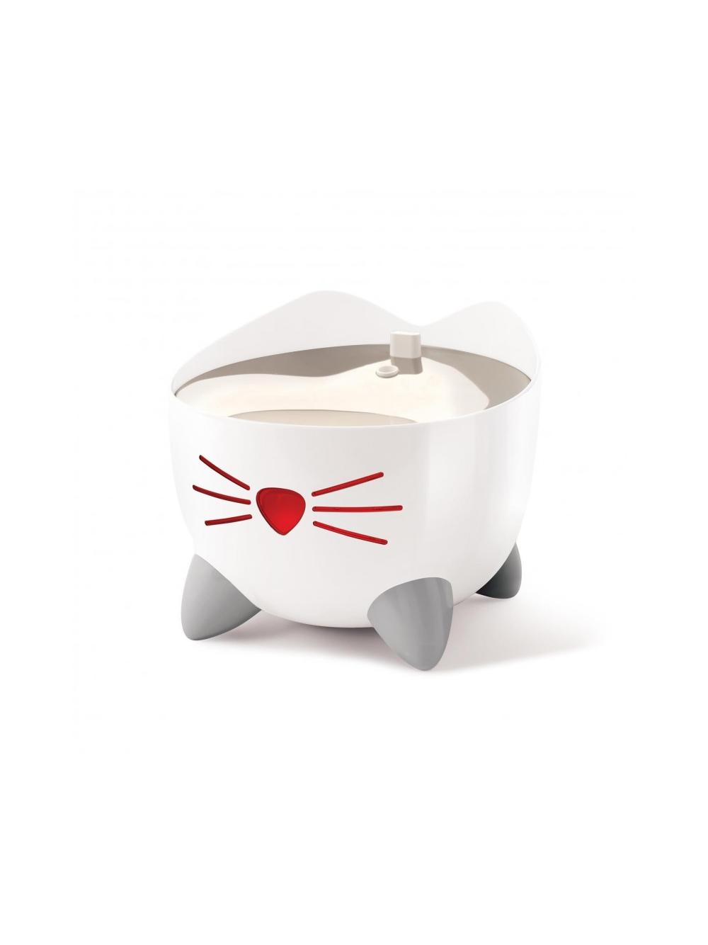 CATIT PIXI Smart Fountain białe poidło dla kota z miską ze stali nierdzewnej 2l