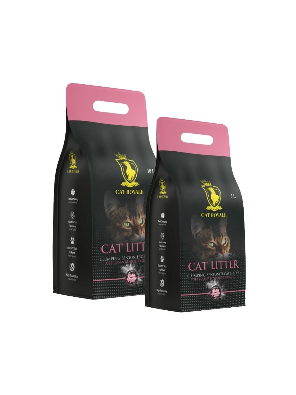 Cat Royale Baby Powder żwirek bentonitowy 15l (10 + 5l)