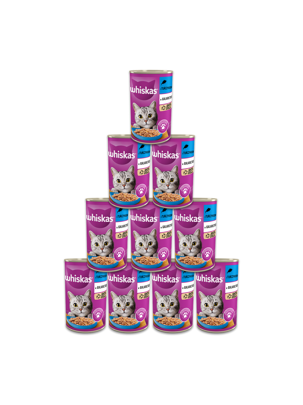WHISKAS Adult puszka 12 x 400g - mokra karma dla kotów z tuńczykiem w galaretce