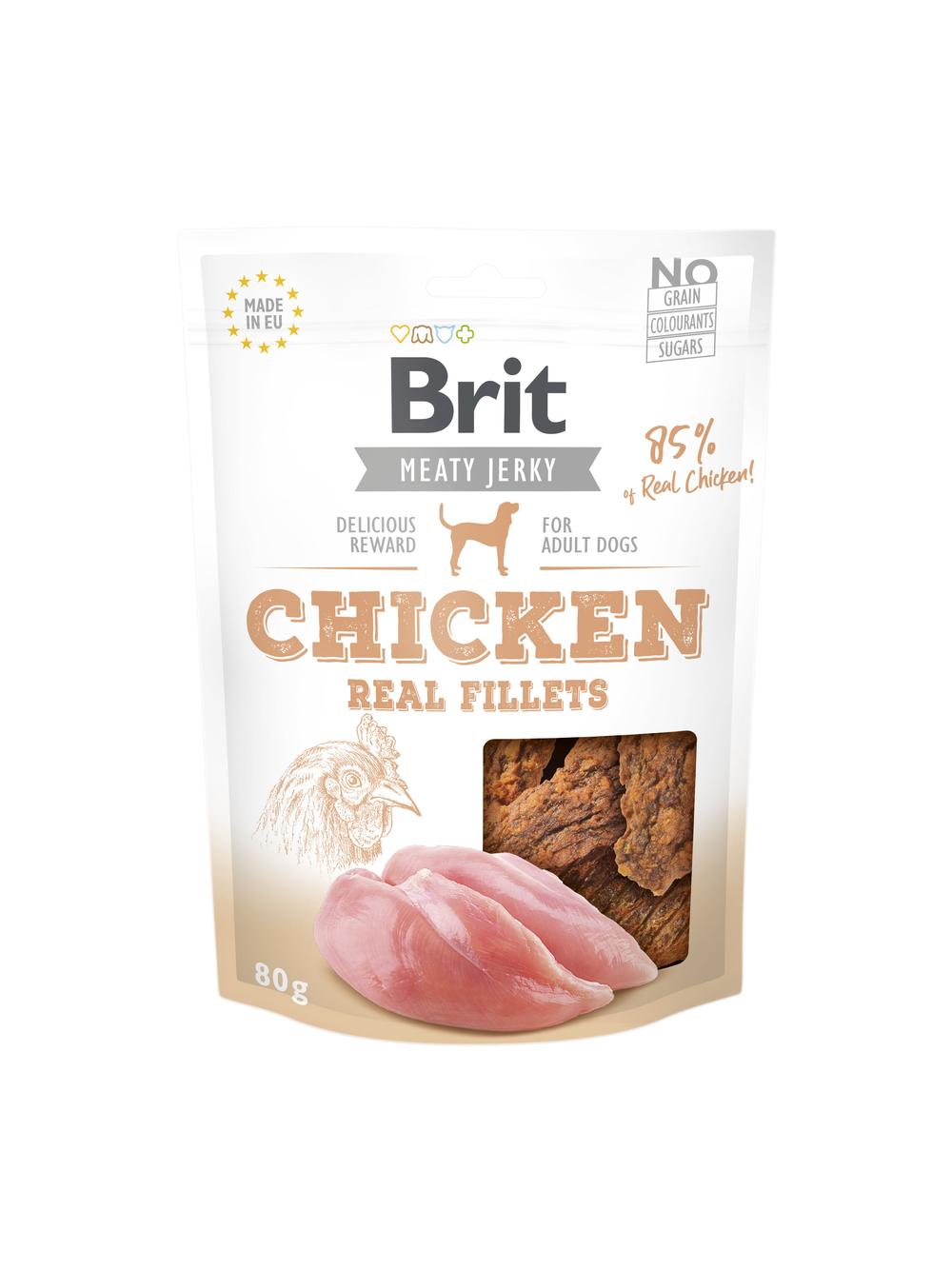 BRIT Jerky Snack Chicken Fillets 80g
