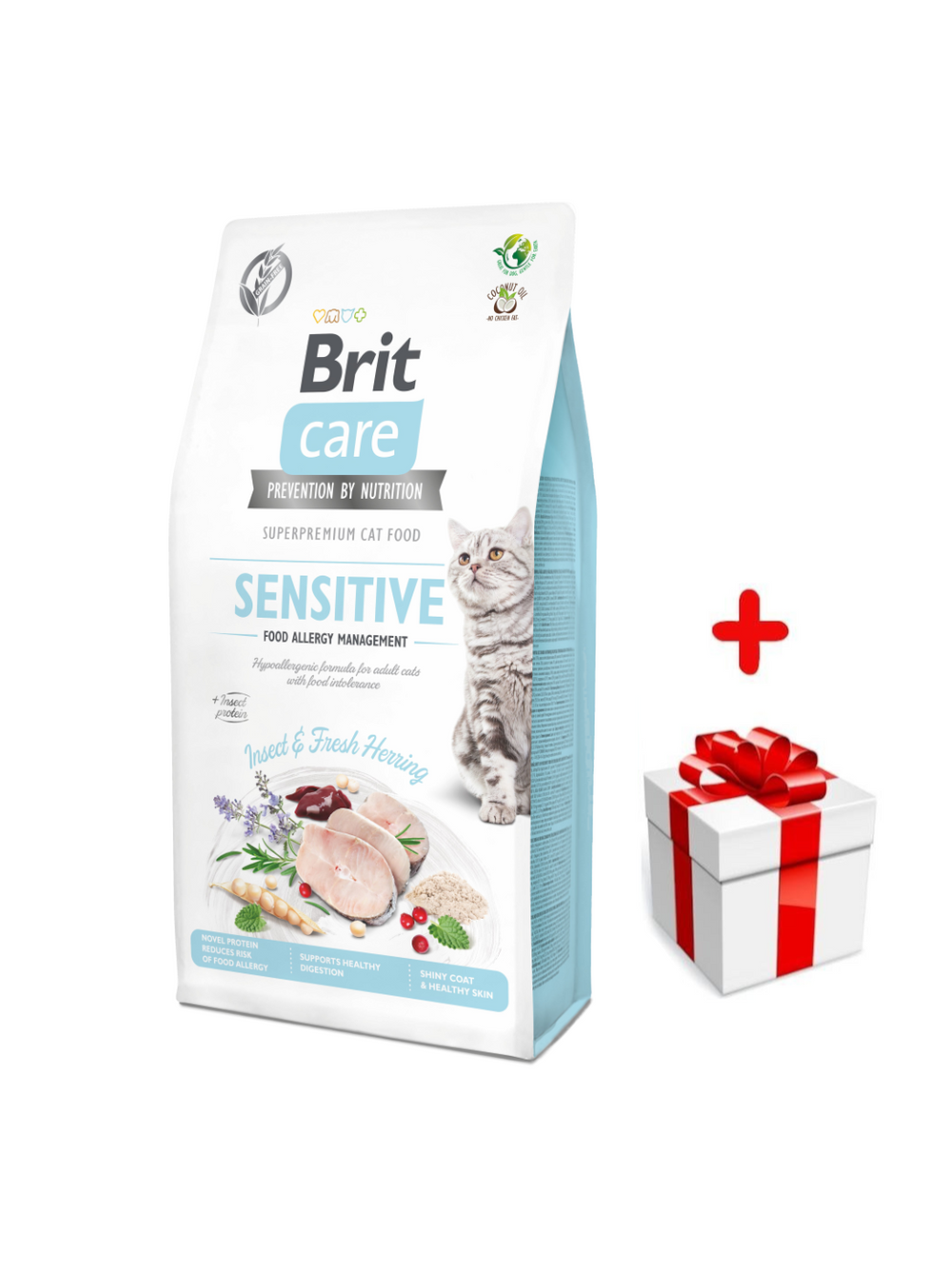 BRIT Care Cat Grain-Free Sensitive Allergy Management Insect 2kg + niespodzianka dla kota GRATIS!