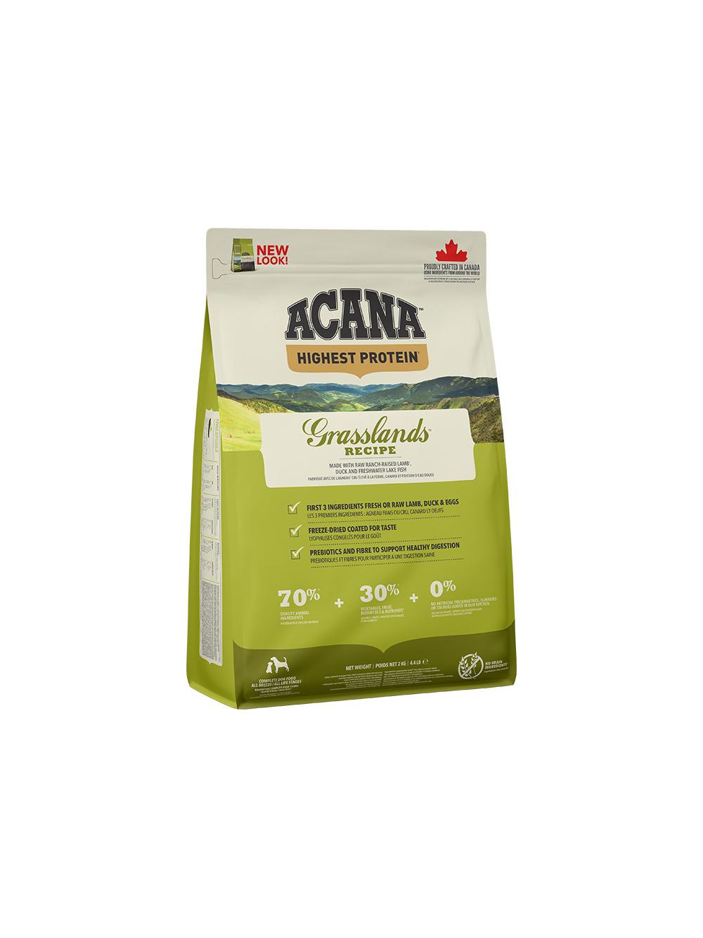 ACANA Grasslands Dog 2kg + niespodzianka dla psa GRATIS!