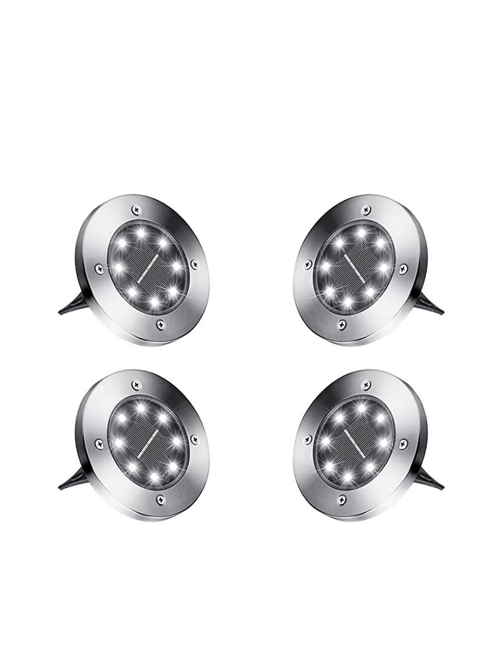 4x lampki solarne gruntowe led