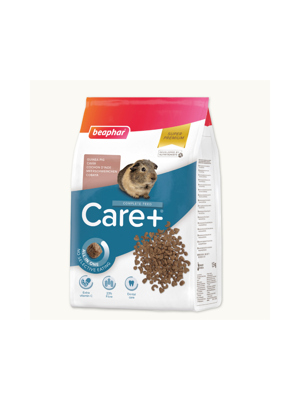 BEAPHAR- Care+ Guinea Pig 1,5kg - karma Super Premium dla świnek morskich