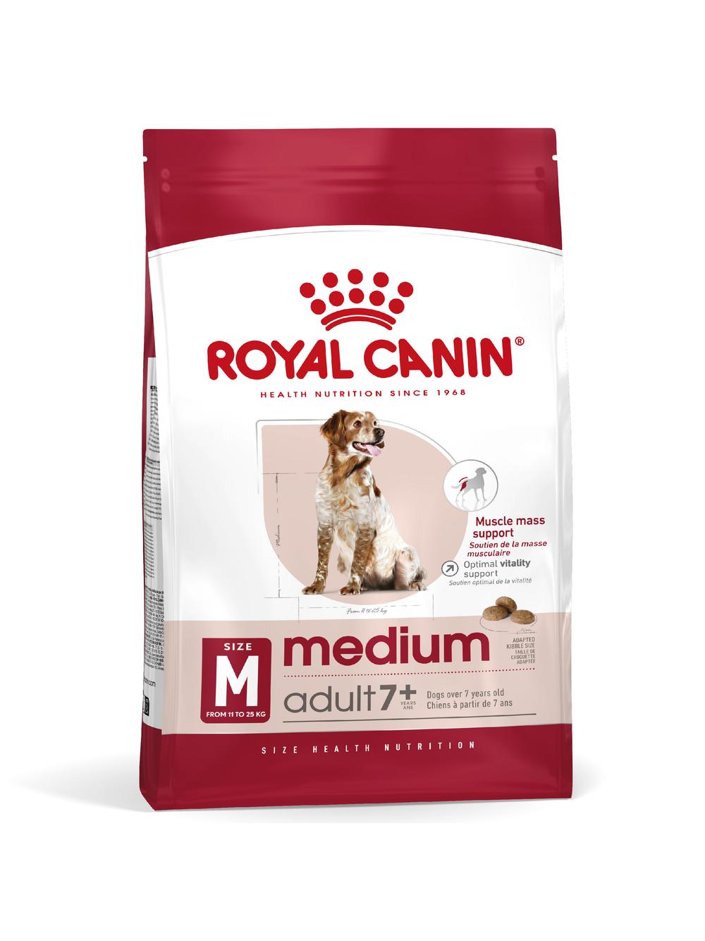 ROYAL CANIN Medium Adult 7+ karma sucha dla psów dojrzałych od 7. do 10. roku życia, ras średnich 15 kg