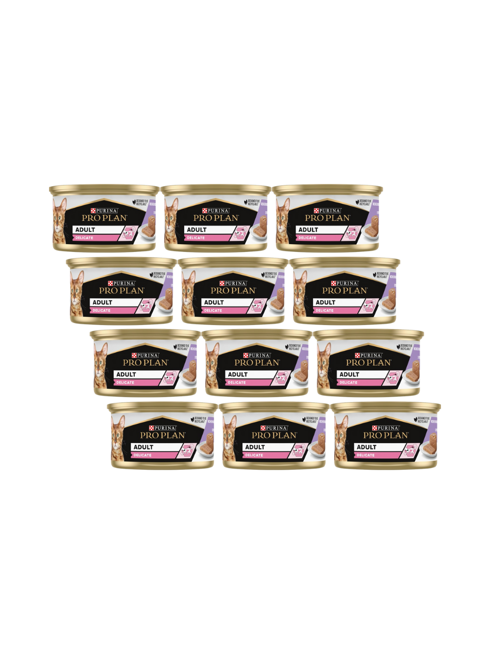 PRO PLAN Adult Delicate Mokra karma dla kota mus z indykiem 12x85g